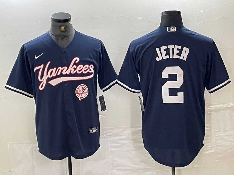 Men's New York Yankees #2 Derek Jeter Navy With Patch Cool Base Stitched Baseball Jersey,We sell and wholesale Men's New York Yankees #2 Derek Jeter Navy With Patch Cool Base Stitched Baseball Jersey on line form chian!